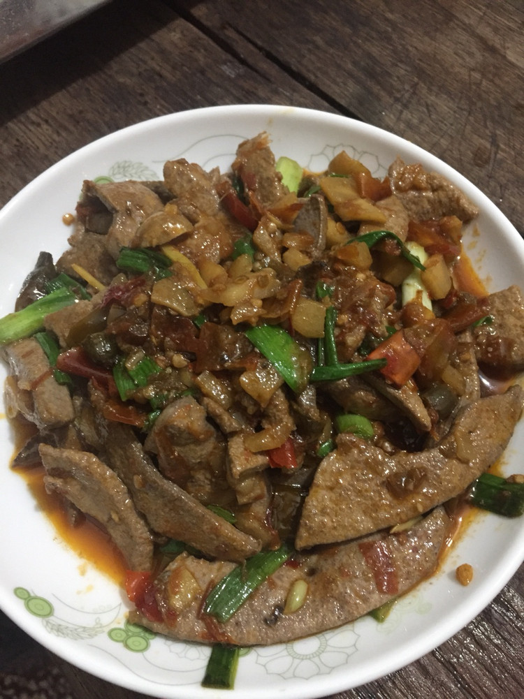 爆炒猪肝的做法