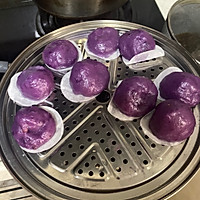 紫薯糯米糍、花生核桃芝麻馅的做法图解6