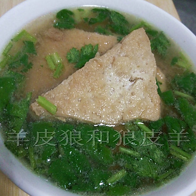 豆泡汤——炸豆腐