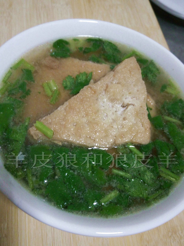 豆泡汤——炸豆腐