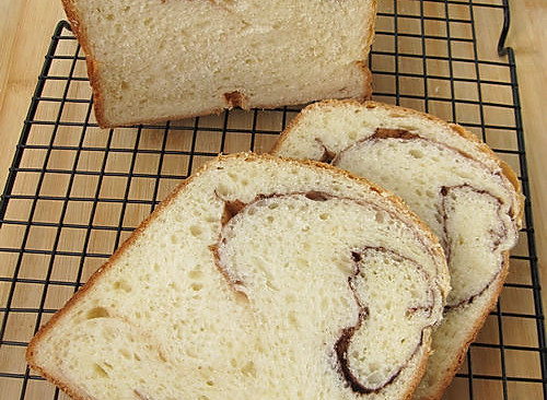 面包机的面包—可可大理石面包的做法