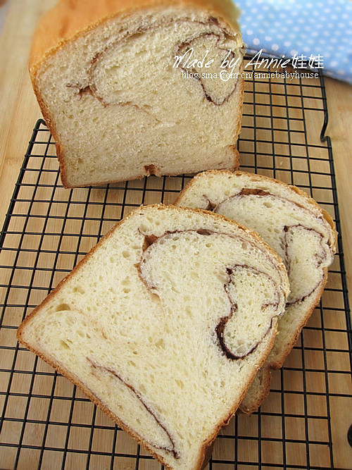 面包机的面包—可可大理石面包的做法