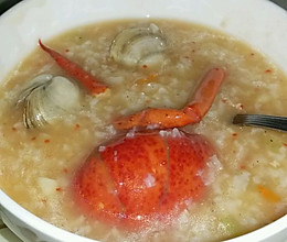 大龙虾粥的做法