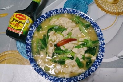 小白菜炖豆腐