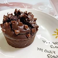 星巴克同款-巧克力玛芬蛋糕（零打发零失败）的做法图解10