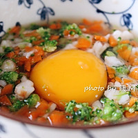 一分钟学会好吃又营养的太阳花蔬菜蒸蛋的做法图解7