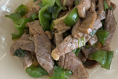牛柳炒青椒