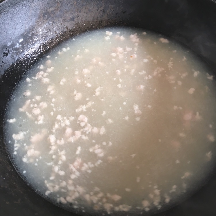 家常菜-青菜钵（青菜肉末汤）的做法图解3