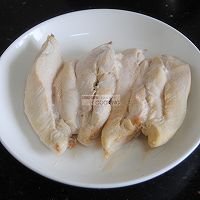 紫苏拌鸡丝的做法图解4