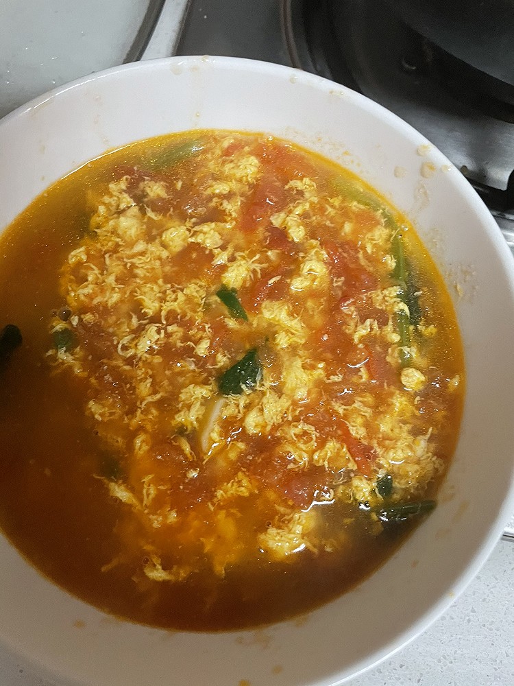 番茄菠菜鸡蛋汤孕期的做法