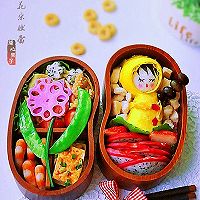 女孩花朵便当 的做法图解12