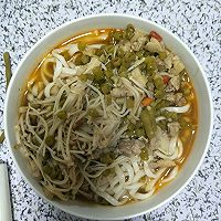 肉沫酸豆角面的做法图解4