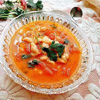 #美味开学季#番茄鱼片汤的做法图解10