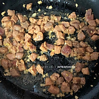 酸笋肉丁炒毛豆，开胃又下饭的做法图解4