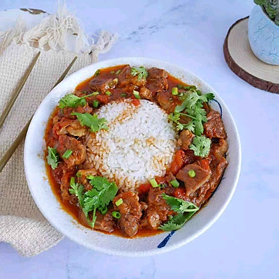 无敌好吃♥番茄牛肉盖浇饭