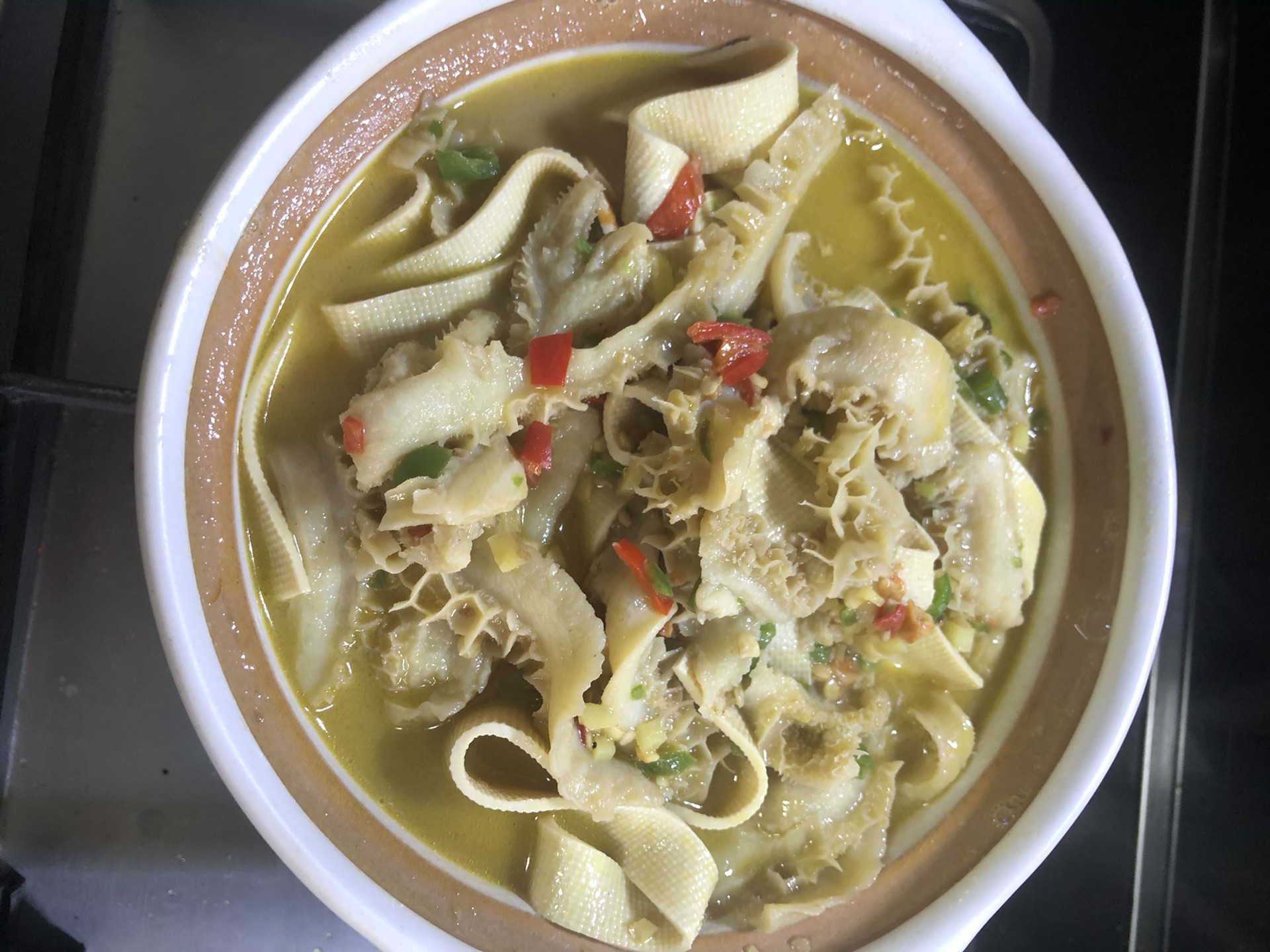 Stewed tripe with sesame sauce