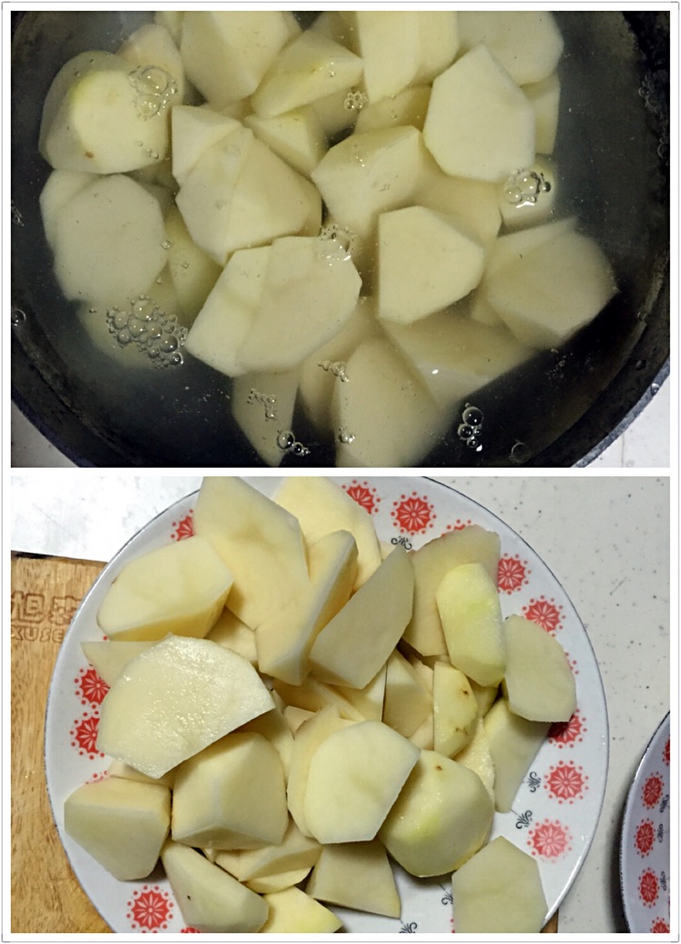 土豆烧牛肉的做法图解2