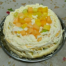 奶油水果生日蛋糕（少糖版本）