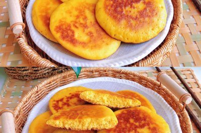 蛋奶玉米杂粮饼（发面版）
