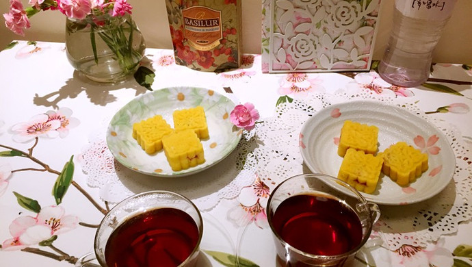 奶油绿豆糕