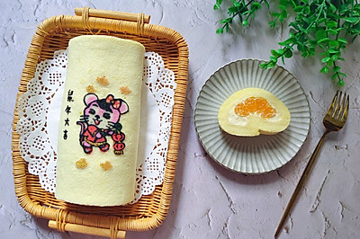 做个鼠年彩绘蛋糕卷，祝愿鼠年大吉大利