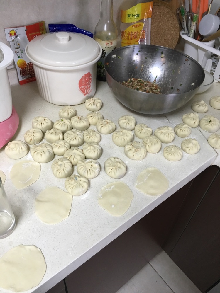 蒸包+水煎包的做法图解3