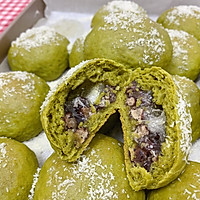 抹茶红豆麻薯椰丝小餐包的做法图解14