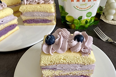 紫薯泥奶油蛋糕