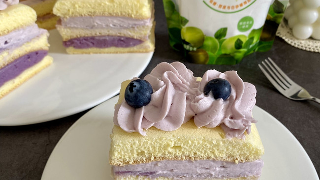 紫薯泥奶油蛋糕的做法