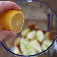 #秋天怎么吃#冬枣苹果汁的做法图解3
