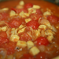 番茄鸡肉浓情焗饭的做法图解8