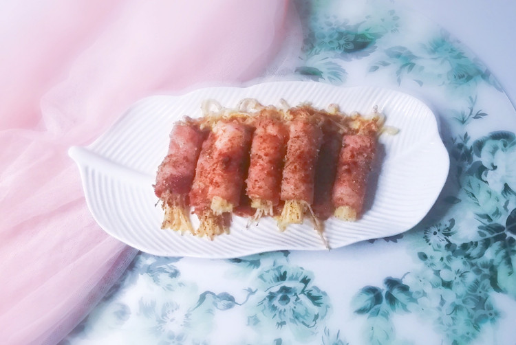 金针菇培根卷的做法