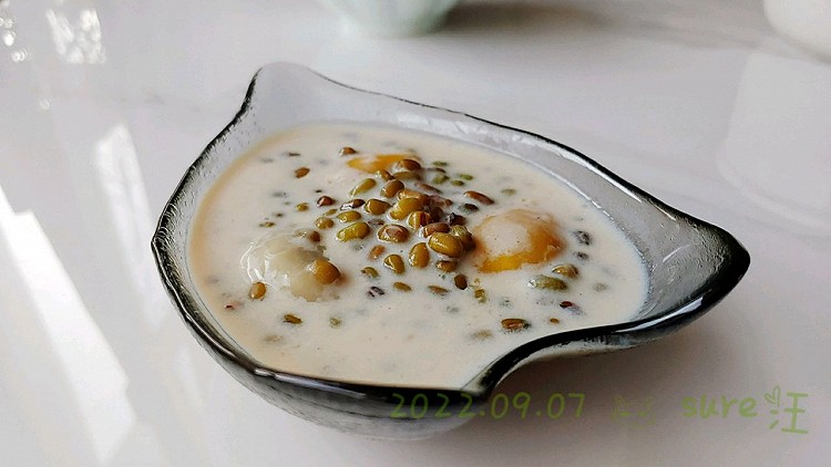 牛奶汤团绿豆沙的做法