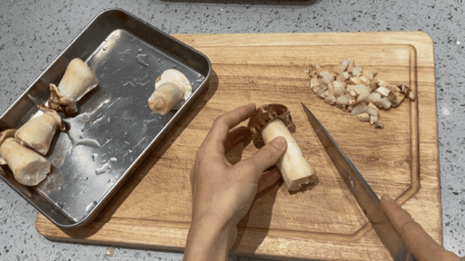 牛汤佐赤松茸芝士燕麦烩饭 - 减脂期可以放心吃的主食的做法图解4
