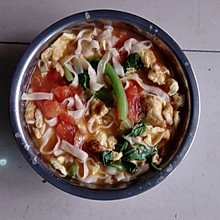 西红柿鸡蛋青菜面
