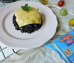 黑金（墨鱼汁）牛肉炒饭#百吉福食尚达人#的做法