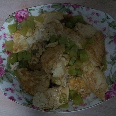 香笋炒豆腐
