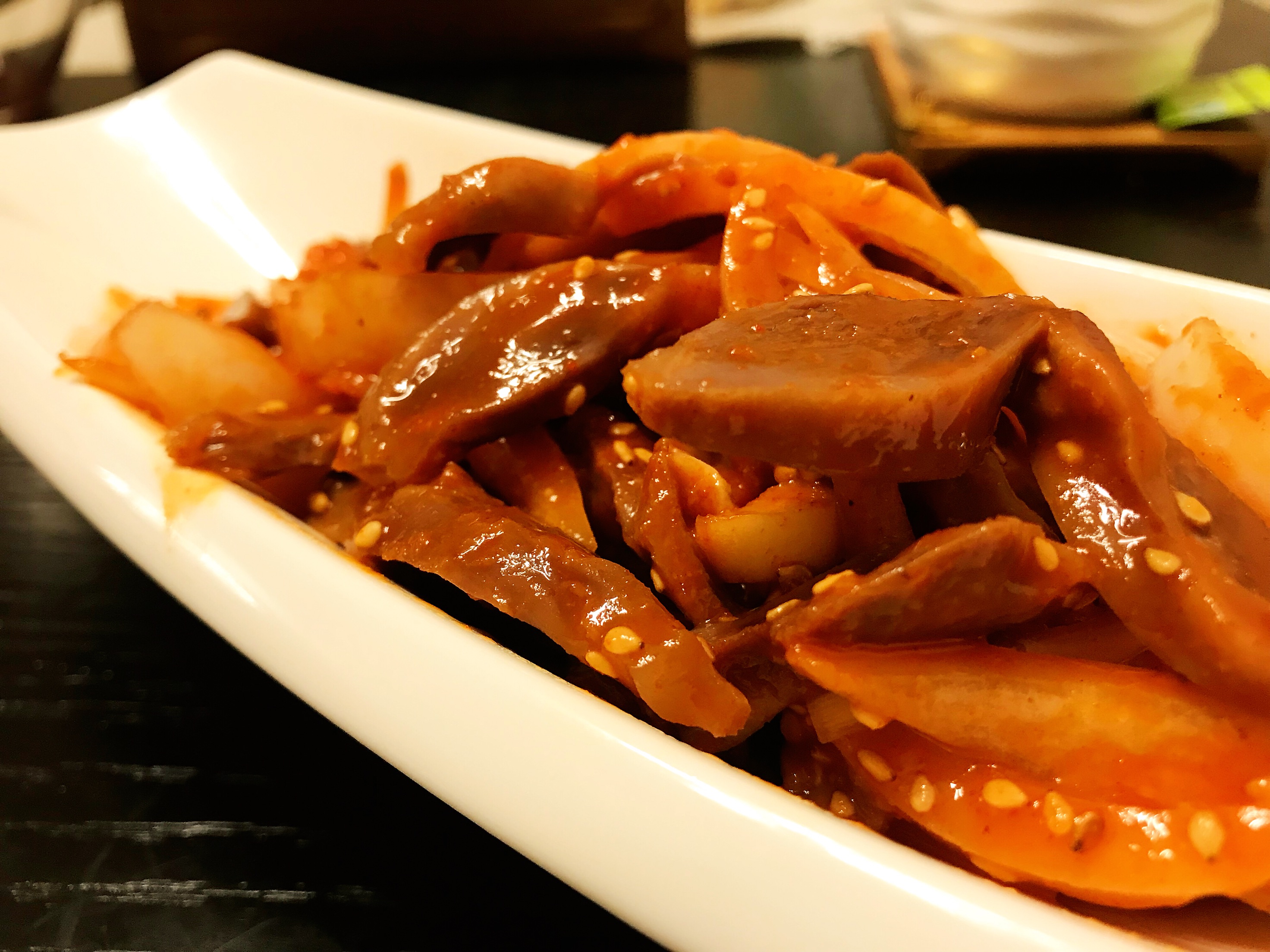 Chicken gizzards in Korean style