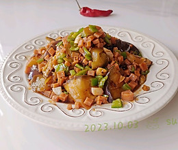 香辣椒蒜焖茄块的做法