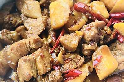 懒人“红烧肉”炖土豆