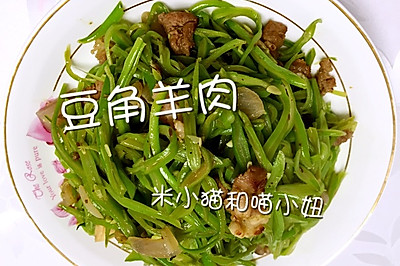 豆角炒羊肉