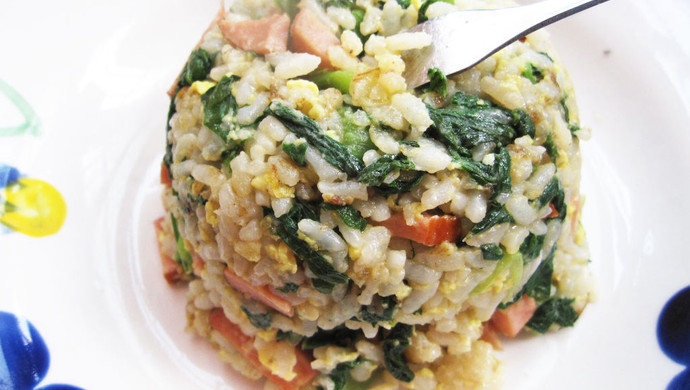 小白菜蛋炒饭