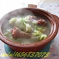 风鹅白菜粉丝煲的做法图解4