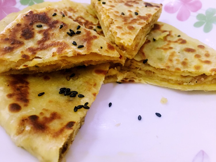 香煎千层鲜肉饼