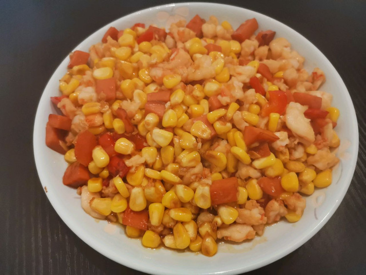 儿童餐丨虾仁玉米什锦的做法