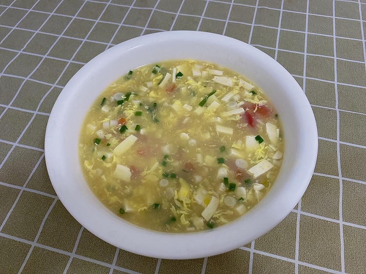 番茄鸡蛋豆腐羹的做法