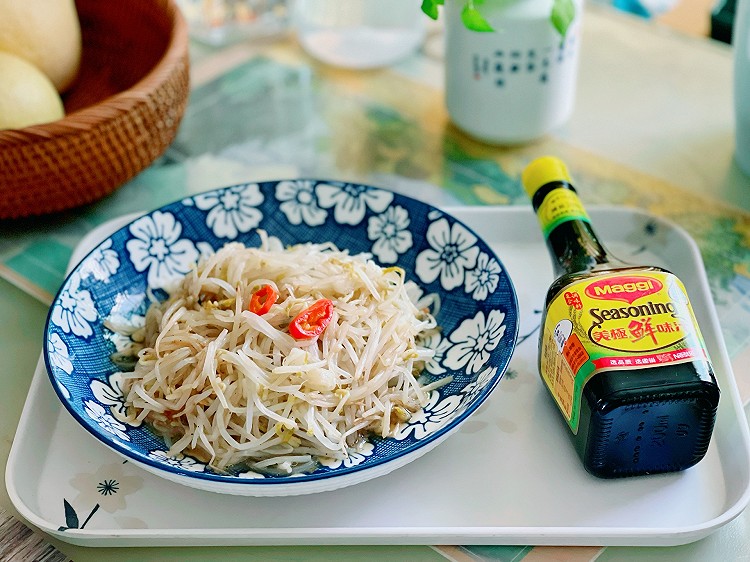 清炒绿豆芽的做法