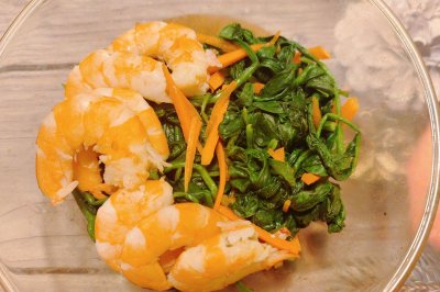 菠菜虾仁——中式减脂