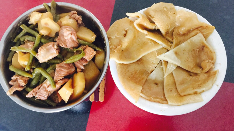 豆角烀饼的做法