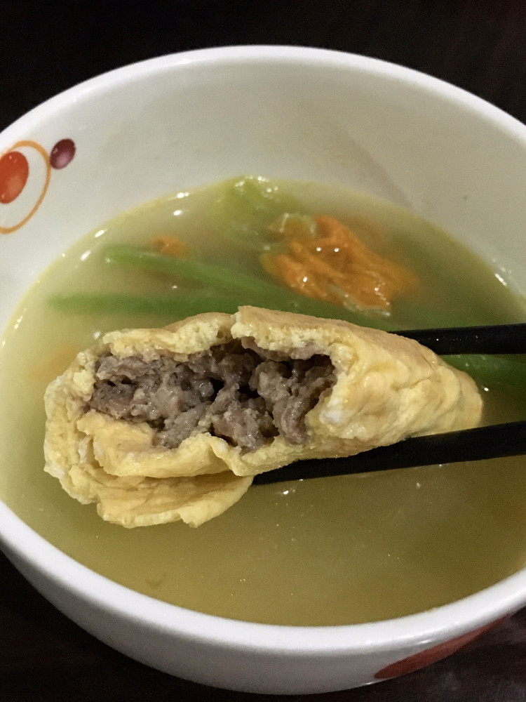妈妈的味道—牛肉蛋饺瓜花汤的做法